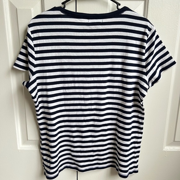 Chaps Red, Navy, and White Striped Shirt - Picture 2 of 5